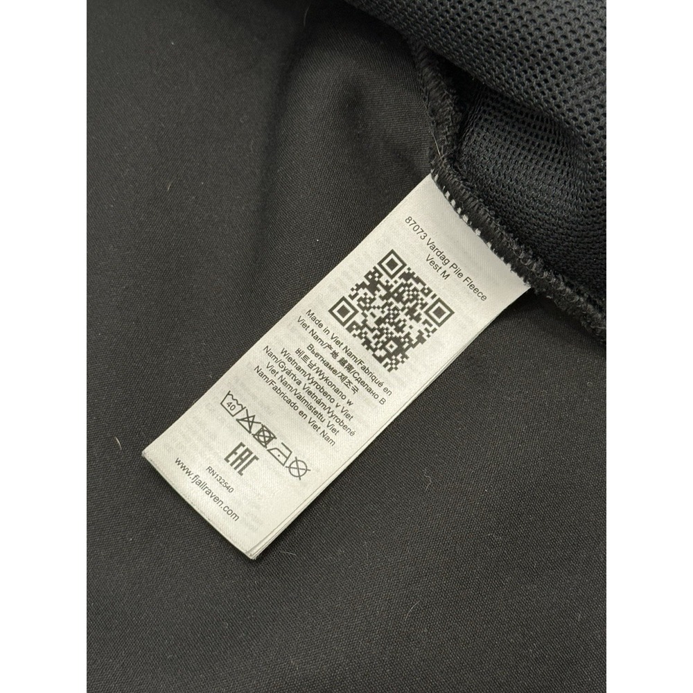 Fjallraven Vardag Deep Pile Fleece Vest Black Men's L Outdoor Utility Gorpcore - Picture 8 of 9